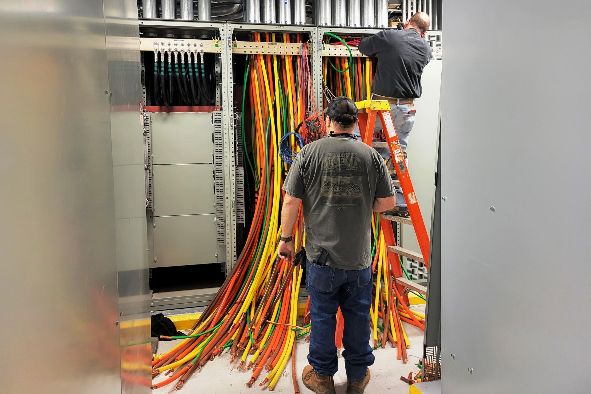 Copper conductors in the process of termination