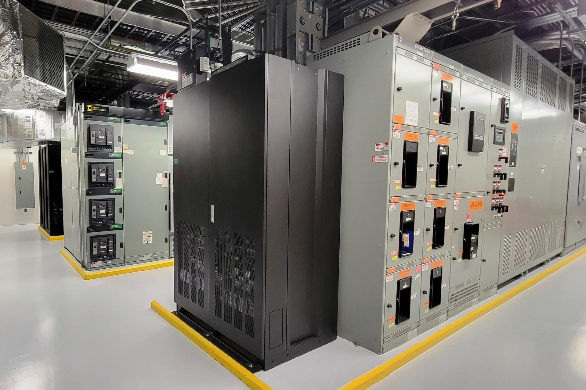 Clean installation of new UPS and electrical equipment