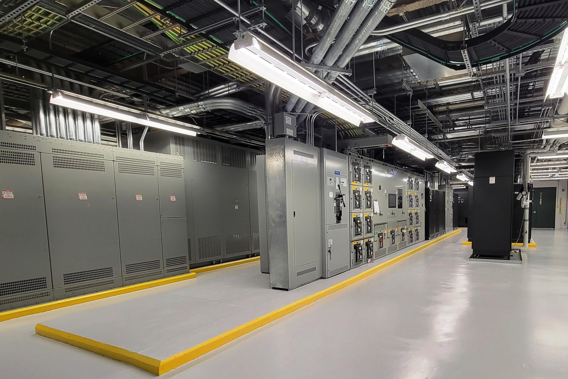 Clean installation of new UPS and electrical equipment