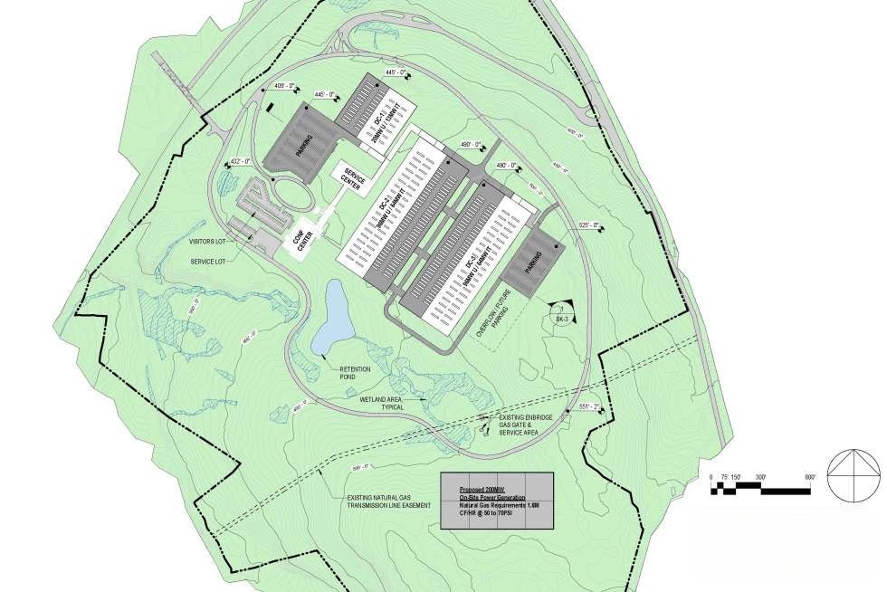 Preliminary approval site plan indicates major site components of the campus redevelopment.