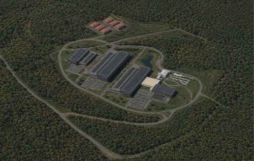 Data Center Campus Site Axonometric