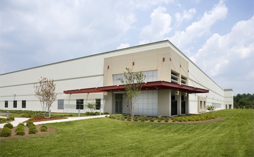Hardened entrance within secure operations center campus 
